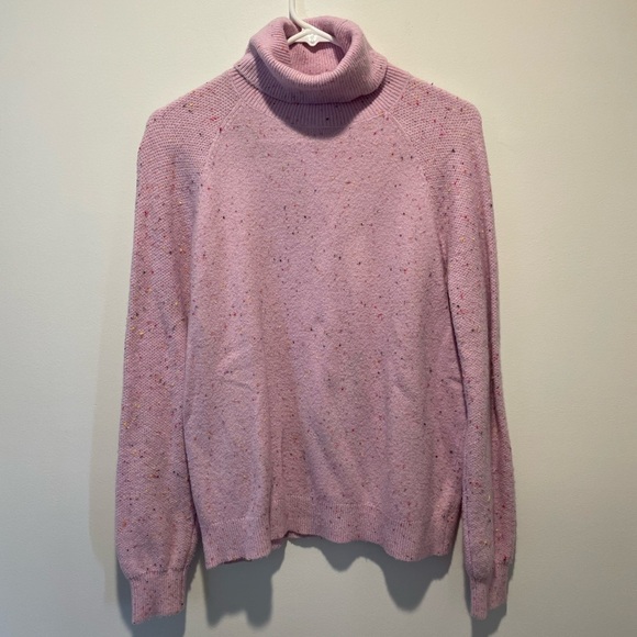Loft Turtleneck Sweater Pink Size Medium - Picture 1 of 4